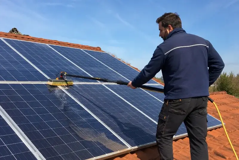 Nettoyage et entretien de panneaux solaires à Rosenwiller